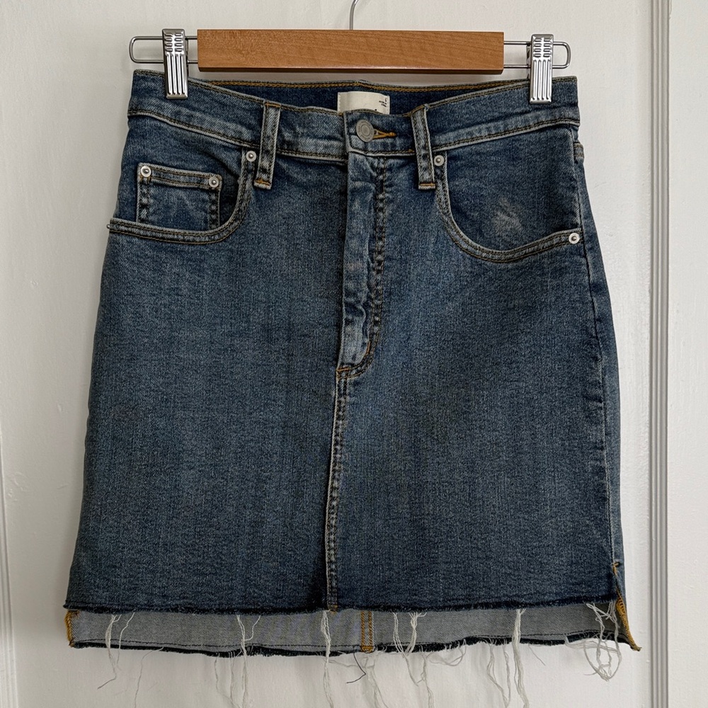Aritzia Wilfred Indigo Denim Skirt